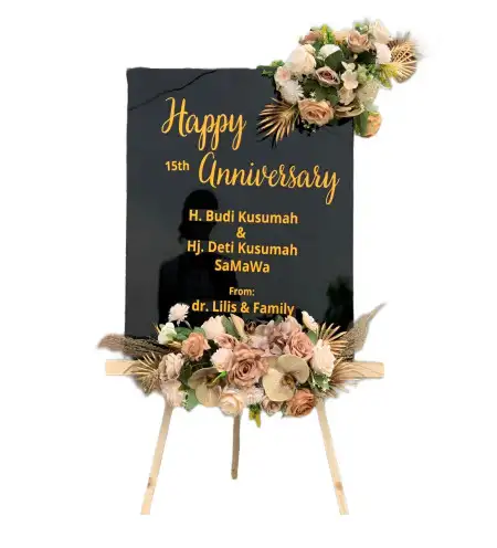 Papan Bunga Akrilik Wedding Venue Tangerang Selatan